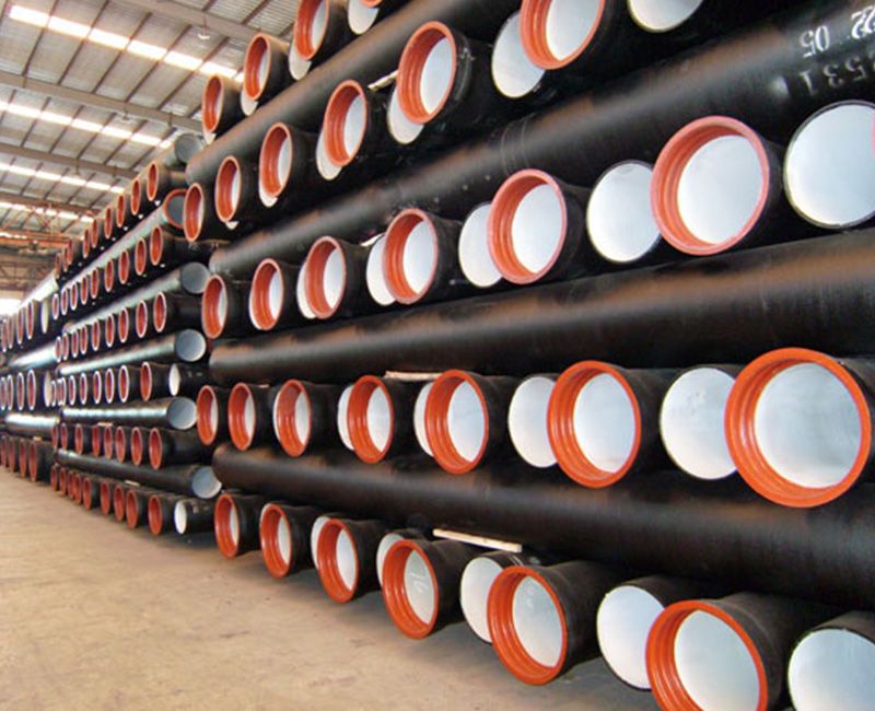 Self-anchored interface ductile iron pipe